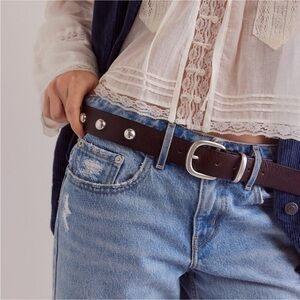 Rhodes Stud Leather Belt